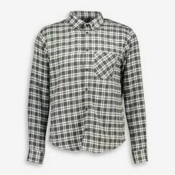 I Navili Milano Olive & White Check Casual Shirt
