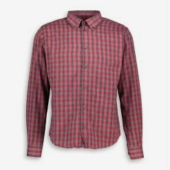 I Navili Milano Red & Grey Checked Shirt