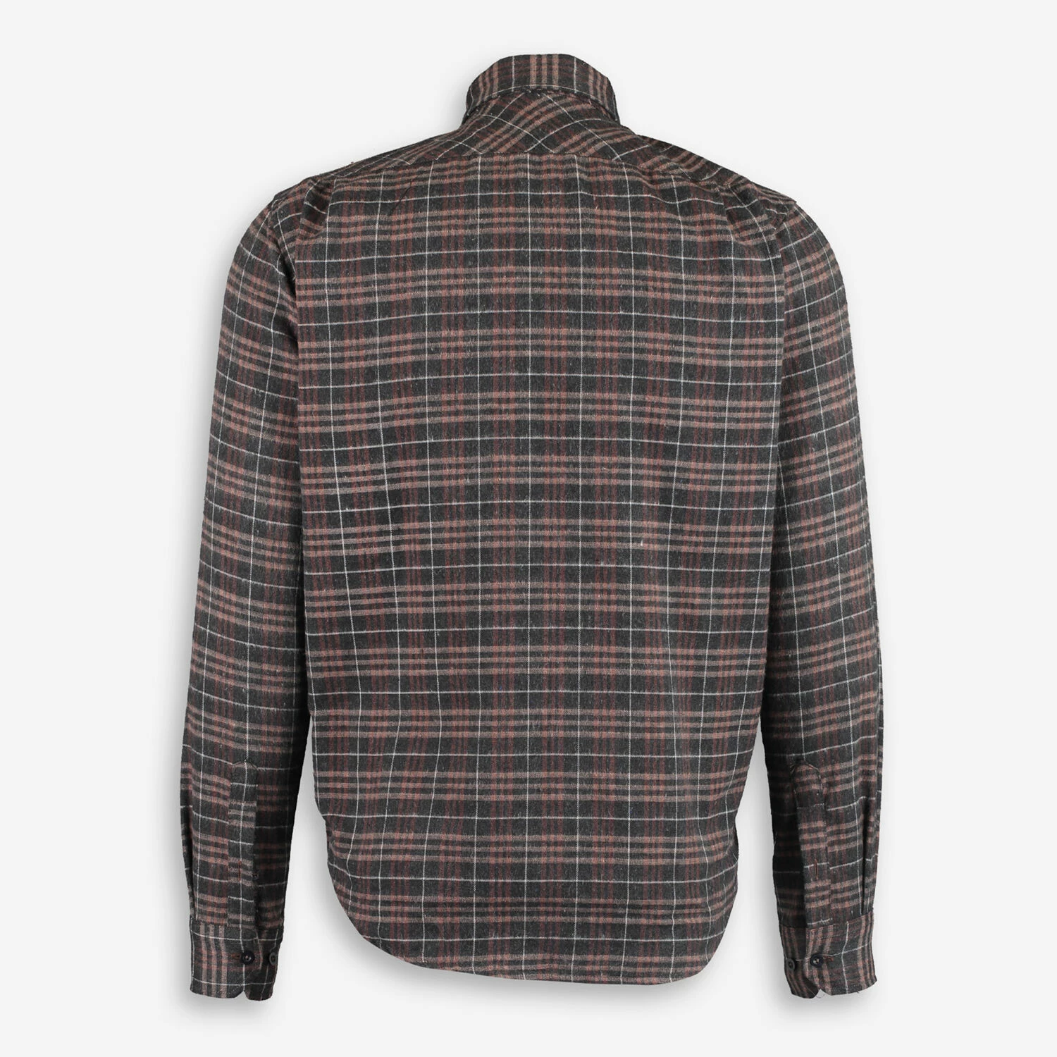 I Navili Milano Grey & Tan Check Shirt 2 I Navili Milano Grey & Tan Check Shirt - Image 2
