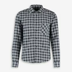 I Navili Milano Blue & White Checkered Flannel Shirt