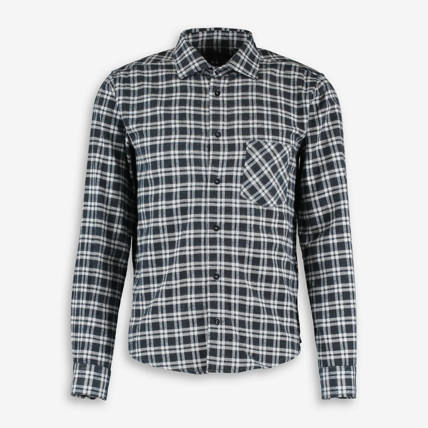 I Navili Milano Blue & White Checkered Flannel Shirt 1 I Navili Milano Blue & White Checkered Flannel Shirt