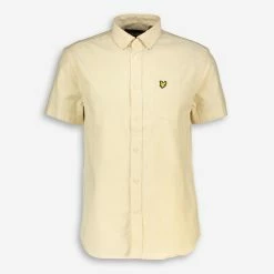 Lyle & Scott Short Sleeve Yellow Oxford Shirt