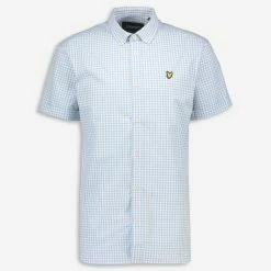 Lyle & Scott Blue & White Gingham Pattern Shirt
