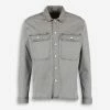 Selected Homme Grey Natural Dye Denim Overshirt