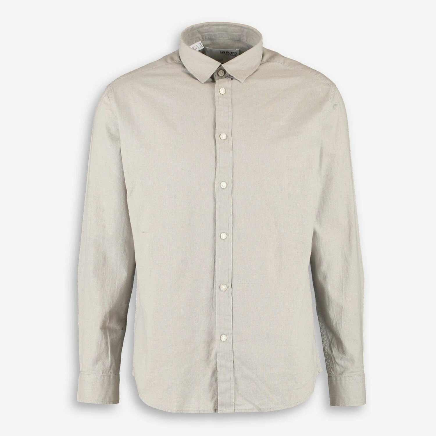 Selected Homme Flint Grey Long Sleeve Shirt 1 Selected Homme Flint Grey Long Sleeve Shirt
