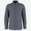 French Connection Navy & White Micro Checked Shirt