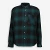 Redefined Rebel Green Patterned Casual Shirt