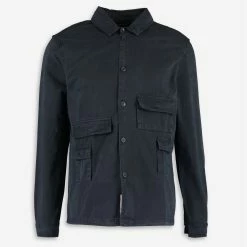 Native Youth Navy Blue Overshirt