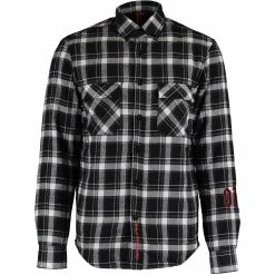 Only The Blind Black & White Flannel Check Shacket