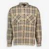 Good For Nothing Beige Check Flannel Shirt
